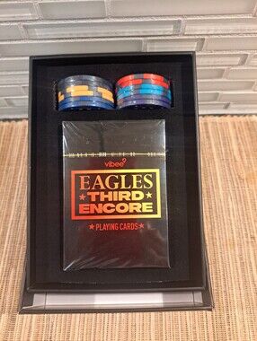 Eagles Third Encore Playing Cards & Poker Chips Las Vegas Sphere Concert '25 VIP